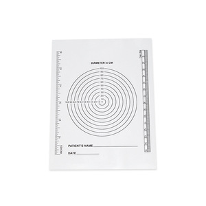 Pemandu ukur luka tahan air sekali pakai, alat ukur Diameter 10cm, penggaris pengukur luka bening - Product Image 3