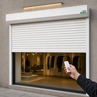 Persiana Enrollable Moderna de Aluminio con Motor Eléctrico, Aislamiento Térmico y Liberación Manual de Emergencia para Hoteles y Dormitorios