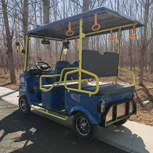 Autobús Turístico de Dos Pisos para 6 Personas con Motor de 2000W y Capacidad de Carga de 600KG para Recorridos Turísticos en Jardines Temáticos y Automóviles - Product Image 1
