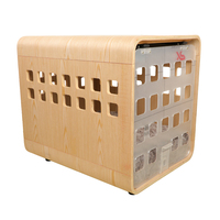 Lit pour animaux de compagnie en bois massif fait à la main, cage, tables, meubles pour animaux de compagnie modernes et luxueux, cage pour chien en bois