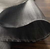 12K 200 ~ 600GSM fibre de basalte de tissu de fibre de carbone renforcée par Ud unidirectionnel pour la construction