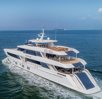 Yacht de luxe haut de gamme de 46 m, propulsé au diesel, avec moteur in-bord, en aluminium soudé, neuf, pour la croisière, les excursions et la pêche sportive en mer
