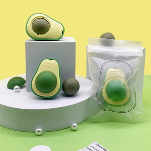 Balle à mâcher en forme d'avocat à la menthe pour chat, jouet ludique pour animaux de compagnie, vente chaude - Product Image 3
