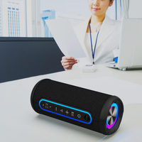 Altavoz Portátil Inalámbrico 5.2, Resistente al Agua IPX6, con Batería, Luces RGB, Bajos Potentes, Ideal para Fiestas al Aire Libre, Regalo para Computadora