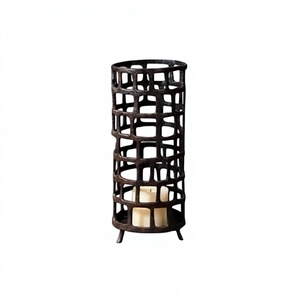 New Design Eco-friendly Iron Perforated Round Votive <b>Candle</b> Holder Handmade for Christmas Home & Hotel Decoration - Product Image 1