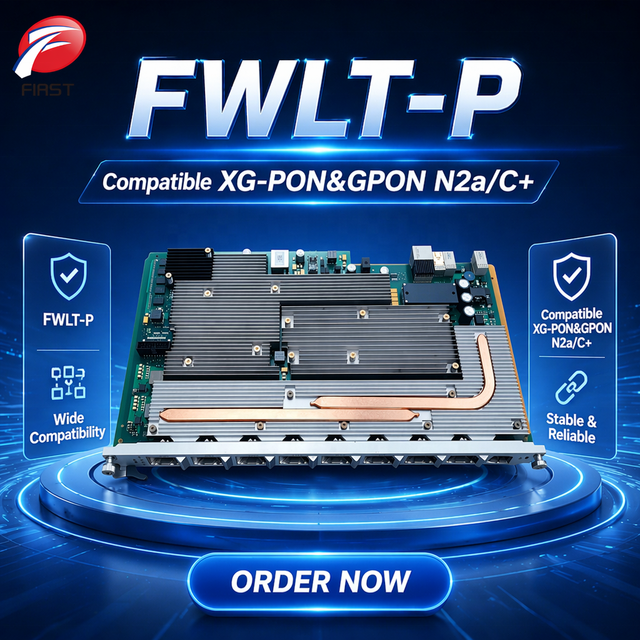 FWLT-P 16 Port OLT Board Support XG-PON&GPON N2a/C+ Optical Module Hot Swap for FTTH Fiber Access Frame