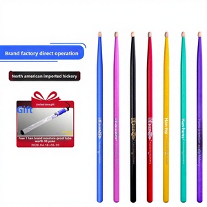 <span class=keywords><strong>Baquetas</strong></span> Profesionales para Jazz de la Marca Hanqi Han, Serie Colorida, para Niños, 5A7A, Juego de <span class=keywords><strong>Baquetas</strong></span> - Product Image 1