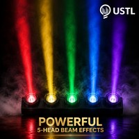 Barre de lumière matricielle à tête mobile 5 Eye 20W RGBWA 5-en-1 IP65 avec contrôle par pixel, Wash Beam, pour scène et DJ, direct usine