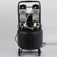 2025 nouveau compresseur d'air silencieux sans huile portable 1500W, 220V/110V AC avec réservoir de stockage de gaz vertical