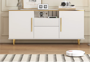 Juego <span class=keywords><strong>de</strong></span> Mesa <span class=keywords><strong>de</strong></span> Centro y Mueble para TV <span class=keywords><strong>de</strong></span> Madera Sólida - Mueble Multimedia Minimalista <span class=keywords><strong>de</strong></span> Lujo Ligero para Salas <span class=keywords><strong>de</strong></span> Estar, Dormitorios y Casas Pequeñas - Product Image 5