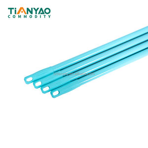 Huishoudelijke 25mm diameter telescopische metalen steel, ijzer gecoat, duurzaam, blauwe bezemsteel, mopsteel, reinigingsgereedschapset - Product Image 4