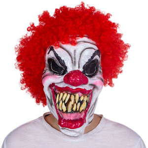 Masque de Clown <span class=keywords><strong>Horreur</strong></span> en Latex pour Halloween et Noël – Masques de Fête Intégraux pour la Tête, Idéal pour les Évades de Chambre, Accessoires de Cosplay et <span class=keywords><strong>D</strong></span>éguisements - Product Image 1