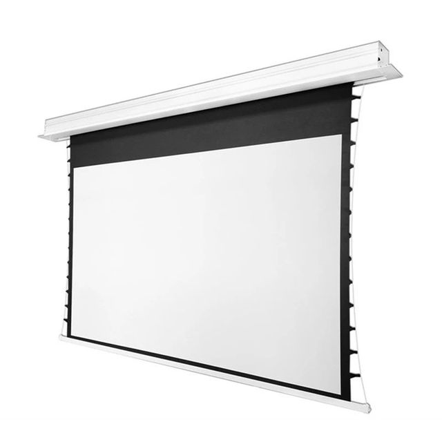 XJK 100 120inch 16:9 4K / 8K HD Ready Recessed In-Ceiling Electric Tab Tension Projector Screen With Remote Control