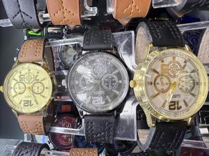 Orologio Cronografo da Uomo in Pelle con Cassa in Acciaio Inossidabile e Quadrante Rotondo, Accessorio di Moda - Product Image 3