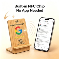 Carte de paiement sans contact NFC Google Reviews avec puce NTAG215, 13,56 MHz, programmable, étanche, avec fonction URL et code QR
