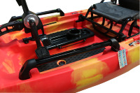 Kayak de pêche modulaire à pédales Vicking 14,5 pieds, trois sections, 2 personnes, moteur électrique de pêche à la traîne en plastique, HDPE détachable