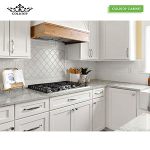 Goldtop özel Modern lüks klasik mutfak dolapları kontrplak Villa mutfak mobilyası kuvars taş menteşe aksesuarları satılık - Product Image 3
