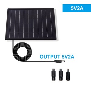 แผงโซลาร์เซลล์ 25W พร้อมแบตเตอรี่ 18650 ระบบชาร์จ MPPT สำหรับกล้อง แบตเตอรี่ลิเธียม แหล่งจ่ายไฟ พลังงานแสงอาทิตย์ S25W Mon - Product Image 3