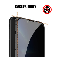 Protection d'écran en verre trempé 9H+ pour 15 Pro Max - Design invisible, anti-espion, anti-choc, épaisseur 0,3 mm, micro