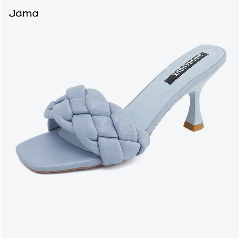 Стильная модная уличная одежда из искусственной кожи, женские сандалии на высоком каблуке, обувь на высоком каблуке