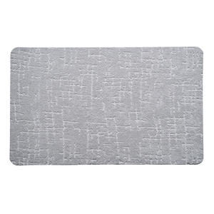 Tapis de salle de bain rectangulaire noir en polaire Kabe, absorbant, design minimaliste, pour les toilettes et le sol de la salle de bain - Product Image 2