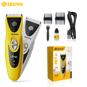 LILIPRO PT305 Tosatrice Professionale Silenziosa Ricaricabile per Cani, Tagliacapelli Elettrico Senza Fili per Animali Domestici, <span class=keywords><strong>Kit</strong></span> per Toelettatura Gatti con Lame in Ceramica - Product Image 1