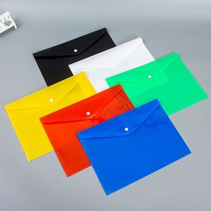 Yy277 Pp <b>Plastic</b> A4 Size Paper Cover <b>Folder</b> Zipper Bags Letter Style File Document Bag - Product Image 1