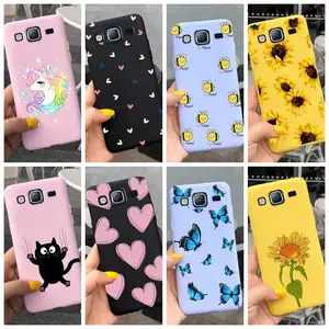 Casing Samsung Galaxy J3 J5 J7 2016, Sarung HP Lembut Unicorn Kucing Cinta Hati untuk Samsung Galaxy J7 J5 2015