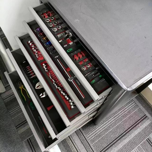 Armoire <span class=keywords><strong>de</strong></span> stockage d'outils en acier pour la maison chariot à outils d'entretien <span class=keywords><strong>de</strong></span> garage avec cinq modules <span class=keywords><strong>de</strong></span> 319 pièces kit d'outils ensemble complet - Product Image 6