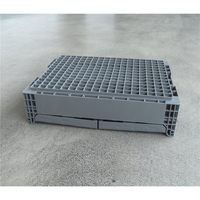 Grande caisse de rangement en PP pliable, boîte solide empilable, pliable, recyclable, caisse de manutention pour la logistique
