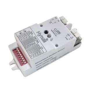 低電圧IP20内蔵オン/オフおよびラックスオフドライコンタクトマイクロ波モーションセンサースイッチ