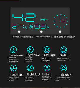 Cappa da Cucina a Camino da 900mm con Interruttore a 3 Velocità, Facile da Pulire, Aspiratore di Fumo Intelligente per Cucina - Product Image 3