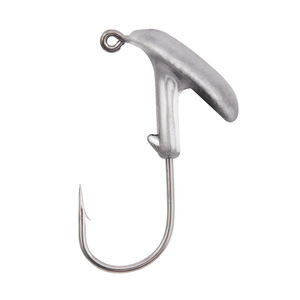 Accessoires d'outillage 5 pièces/sac Hameçon renforcé en acier au carbone à tête plombée pour leurres souples - Product Image 5
