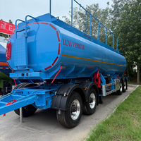 Semi-remorque citerne à carburant en alliage d'aluminium à 2 essieux, 30 m³, 2 compartiments, robuste, pour le transport d'hydrocarbures