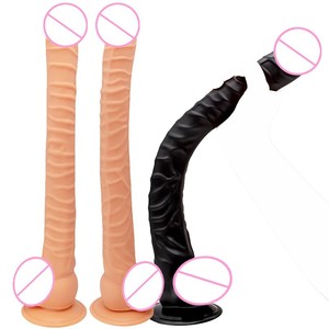 Dildo réaliste en PVC de haute qualité avec base à ventouse, texture ferme, long plug anal, jouets sexuels pour femmes et couples - Product Image 1