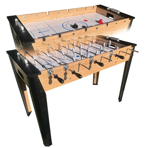 Table de <span class=keywords><strong>jeux</strong></span> multifonction 2-en-1 en bois de 36 pouces : <span class=keywords><strong>Baby</strong></span>-<span class=keywords><strong>foot</strong></span>, Hockey sur glace pneumatique 12V - Product Image 1