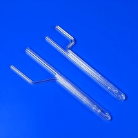 Tube double en quartz fondu sur mesure, surface polie, pureté 99,99 %, sans ozone, pour usage en laboratoire BET, découpe, pliage/soudage