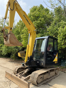 Excavadora de cadenas Hyundai R60 usada de 6 toneladas con motor, caja de cambios, PLC y alta eficiencia en venta - Product Image 2