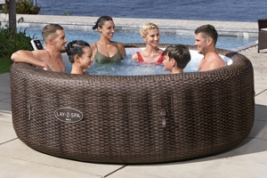 Nouveauté 2025 Bestway 6001P 2,16 m x 71 cm 6-8 places Jacuzzi rond brun en PVC pour extérieur Ensemble d'équipements de <span class=keywords><strong>spa</strong></span> AVEC intelligence intégrée - Product Image 3