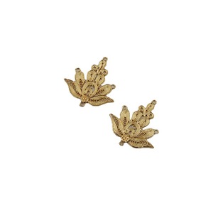 Colgante de pétalo de loto chapado en oro y plata, conector de borla para el cabello de cobre, accesorio DIY para corona de cabello estilo antiguo - Product Image 5