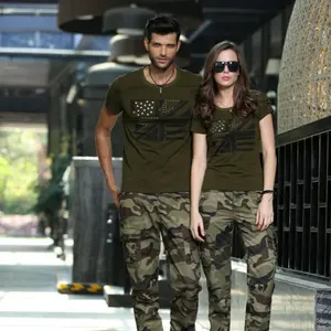 Customized professional camouflage multi-function T-shirt, matching army green short sleeve t shirt