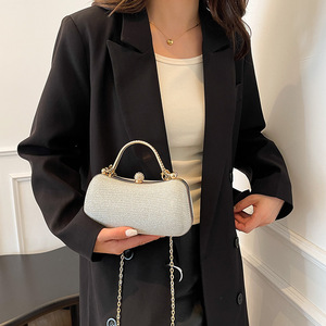 Bolso de hombro/cruzado pequeño con cadena para mujer, estilo dulce y elegante, con cierre de broche, novedad 2026, superventas, popular - Product Image 5