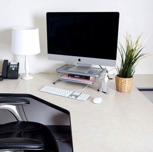 Best Hot Sale Cheapest Metal Monitor Stand Metal <b>Desk</b> Monitor Stand Riser with Organizer Drawer - Product Image 6