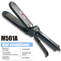 M522A Fer à lisser magique en titane coréen super fin LED brésilien pour cheveux gras