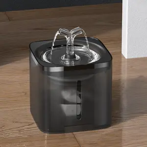 Ultra Stil Met Twee Stromingsmodi Bpa-Vrije Waterfontein Zichtbaar Waterpeil Hond Water Dispenser Met Filter Voor Honden Katten