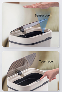 12 Liter Modern Smart Touchless Intelligent Garbage Can Metal Automatic <strong>Sensor</strong> <strong>Trash</strong> Bin - Product Image 6