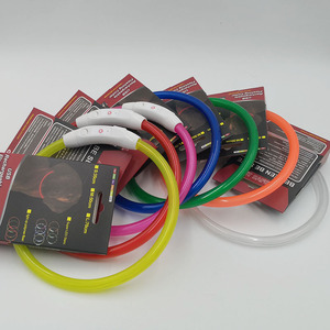 전자 애완동물 <span class=keywords><strong>LED</strong></span> 개 목걸이 조절 가능한 플래시 충전 애완동물 목걸이 반사 <span class=keywords><strong>LED</strong></span> 목걸이 야간용 반려견용 분실 방지 - Product Image 6