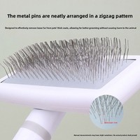 Brosse de toilettage pour animaux de compagnie, peigne démêlant auto-nettoyant pour chiens et chats, accessoires et fournitures pour l'élimination des poils et le démêlage