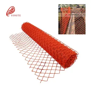 Canada market 4 ftx50ft diamond mesh heavy duty rigido arancione barriera di sicurezza recinzione