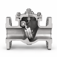 Vanne anti-retour à battant H44W CF8 Classe 150 NPT BSP pour l'industrie pétrolière et gazière, vanne de pipeline industrielle pour l'huile et le gaz